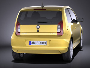 Skoda Citigo 3-door 2017 Modello 3D