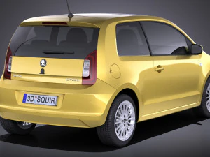 Skoda Citigo 3 portas 2017 Modelo 3D