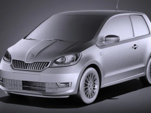 Skoda Citigo 3 portas 2017 Modelo 3D