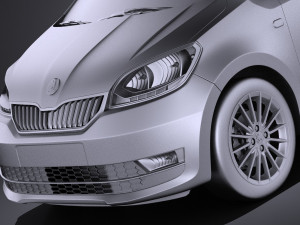 Skoda Citigo 3-door 2017 Modello 3D