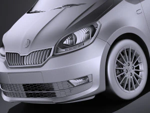 Skoda Citigo 3 portas 2017 Modelo 3D