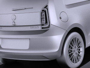 Skoda Citigo 3-door 2017 Modello 3D