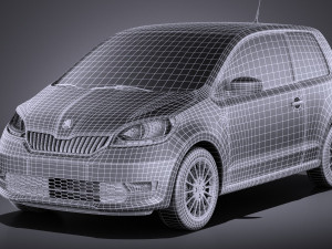 Skoda Citigo 3-door 2017 Modello 3D