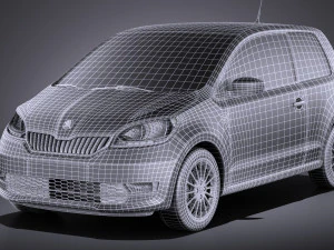 Skoda Citigo 3 portas 2017 Modelo 3D