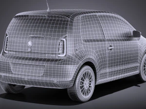 Skoda Citigo 3 portas 2017 Modelo 3D