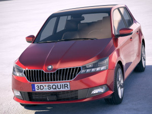 Skoda Fabia 2019 3D Модель