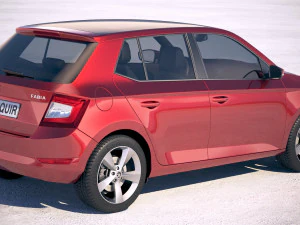 Skoda Fabia 2019 3D Model