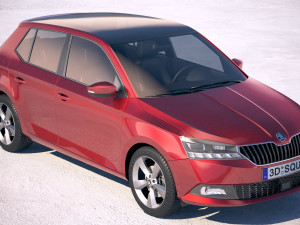 Skoda Fabia 2019 3D Модель