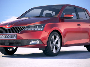 Skoda Fabia 2019 3D Модель
