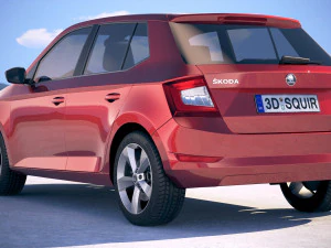 Skoda Fabia 2019 3D Model
