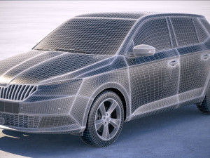 Skoda Fabia 2019 3D Модель