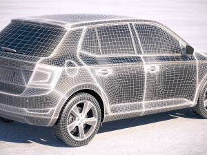 Skoda Fabia 2019 3D Модель