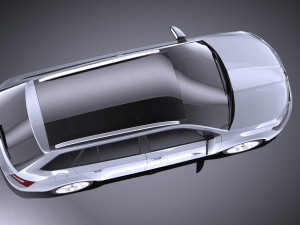 Skoda Fabia Combi 2017 vray 3D Model