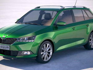 Skoda Fabia Kombinasi 2019 Model 3D