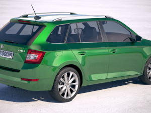 Skoda Fabia Combi 2019 3D Model