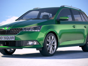 Skoda Fabia Combi 2019 3D Model