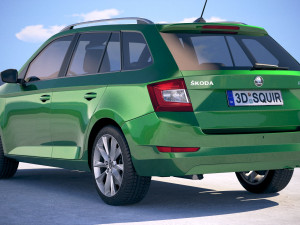 Skoda Fabia Combi 2019 3D Model