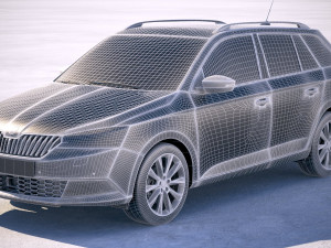Skoda Fabia Combi 2019 3D Model