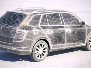 Skoda Fabia Combi 2019 3D Model