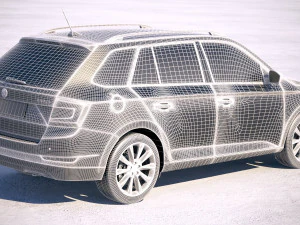 Skoda Fabia Combi 2019 3D Model