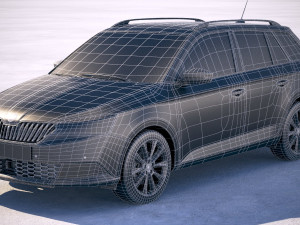 Skoda Fabia Combi 2019 3D Model
