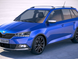 Skoda Fabia Scoutline 2019 3D मॉडल