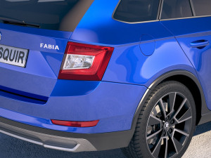 Skoda Fabia Scoutline 2019 3D Model