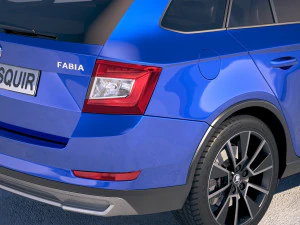 Skoda Fabia Scoutline 2019 3D Model