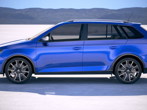 Skoda Fabia Scoutline 2019 3D Model
