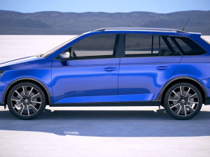 Skoda Fabia Scoutline 2019 3D Model