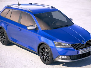 Skoda Fabia Scoutline 2019 3D Model