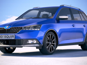 Skoda Fabia Scoutline 2019 3D Model
