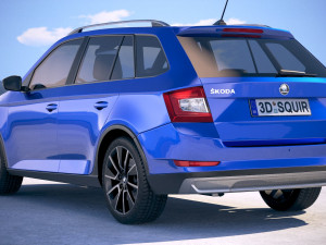 Skoda Fabia Scoutline 2019 3D Model