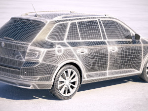 Skoda Fabia Scoutline 2019 3D Model