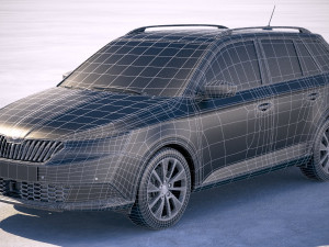Skoda Fabia Scoutline 2019 3D Model