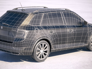 Skoda Fabia Scoutline 2019 3D Model