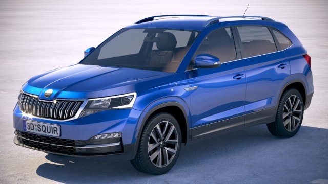 Skoda Kamiq CN 2019 3D Model .c4d .max .obj .3ds .fbx .stl .blend