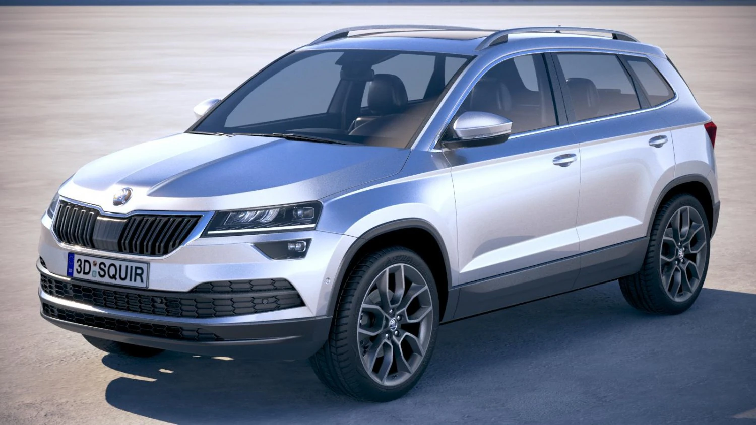 Skoda Karoq 2018 3D Model .c4d .max .obj .3ds .fbx .stl .blend 