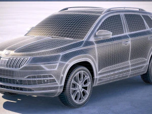 Skoda Karoq 2018 3D Model