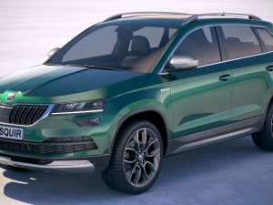 Skoda Karoq Scout 2019 Modelo 3D
