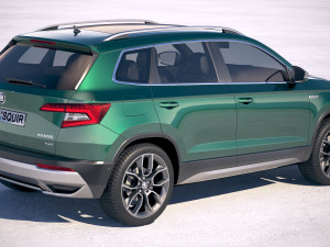 Skoda Karoq Scout 2019 3D 模型