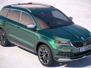 Skoda Karoq Scout 2019 3D 模型