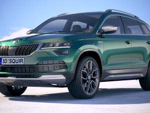 Skoda Karoq Scout 2019 3D 模型