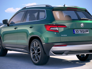 Skoda Karoq Scout 2019 3D 模型