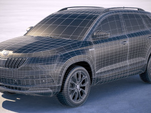Skoda Karoq Scout 2019 3D 模型