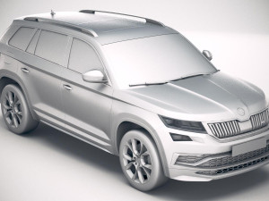 Skoda Kodiaq RS 2019 3D मॉडल