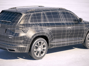 Skoda Kodiaq RS 2019 3D मॉडल
