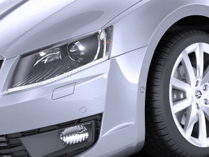 Skoda Octavia Combi 2015 vray 3D Model