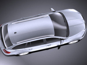 Skoda Octavia Combi 2015 vray 3D Model