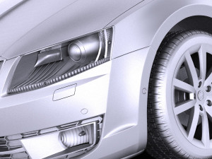 Skoda Octavia Combi 2015 vray 3D Model